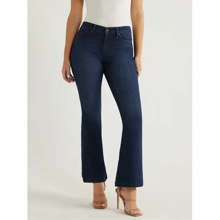 Sofia Jeans Women's Melissa Flare High Rise Jeans, 31.5" Inseam, Sizes 00S-22S - Walmart.com | Walmart (US)
