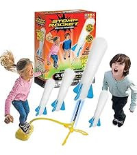 Stomp Rocket Jr Multi-Color Rocket Launcher for Kids, 8 Rockets - Fun Outdoor Kids Gifts for Boys... | Amazon (US)