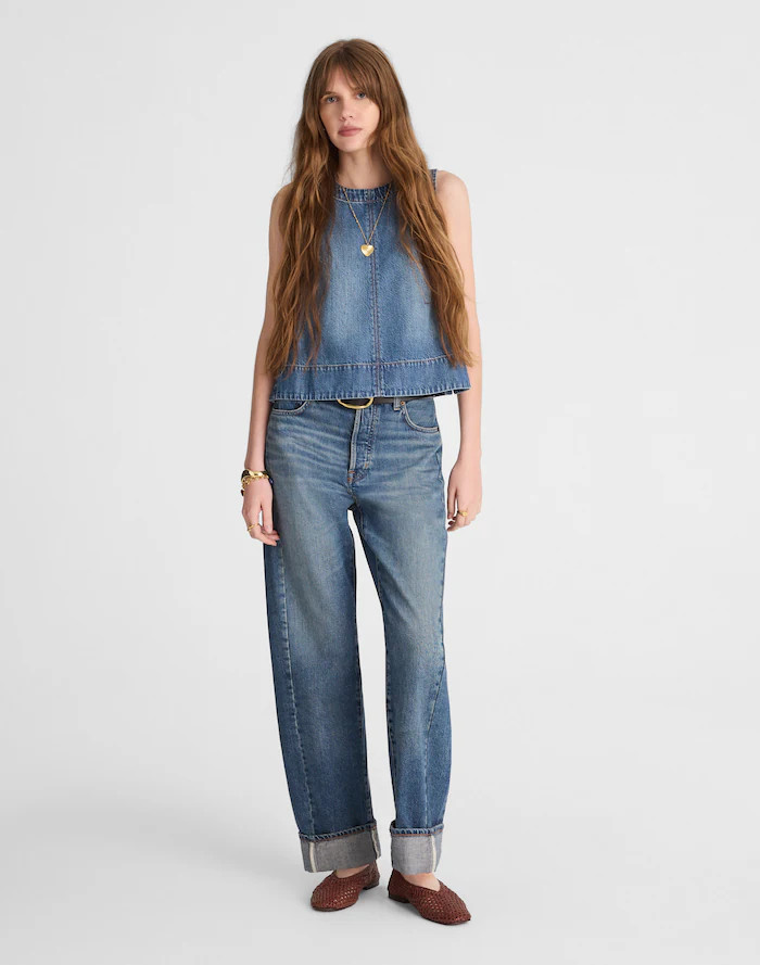 The Pieced Barrel-Leg Full-Length Jean | Madewell