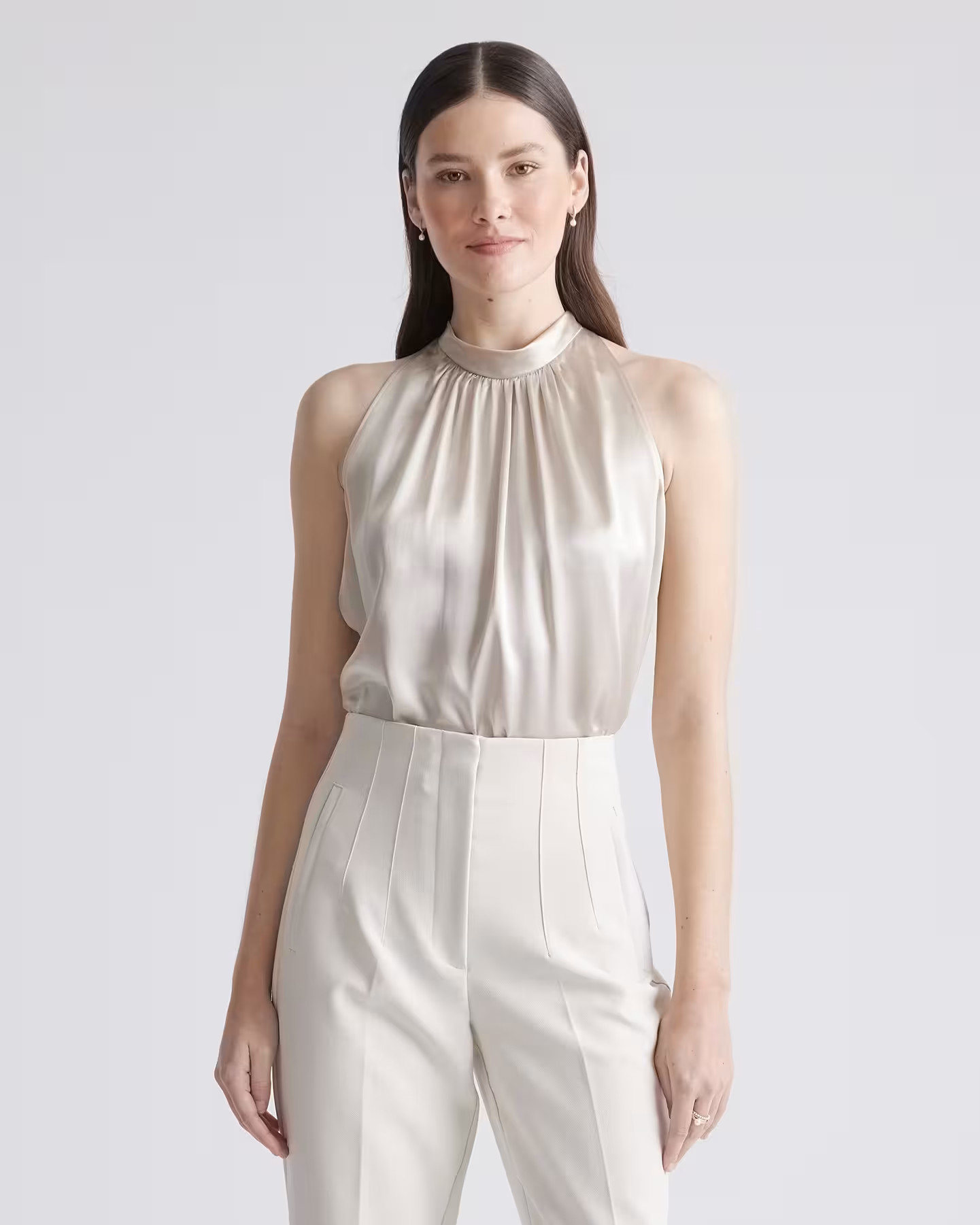 100% Washable Silk Halter Top | Quince