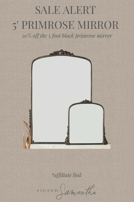 Five foot black Anthropolgie gleaming primrose mirror on sale. Anthro mirror on sale. Antique mirror. 30% off sale  

#LTKsalealert #LTKhome #LTKSpringSale