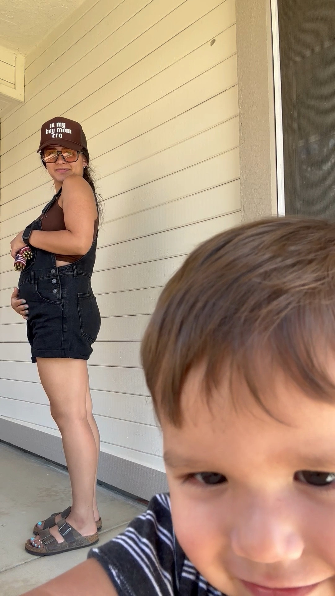 Are my shortalls from Amazon or free people?! 
#AmazonFashion #Amazon #FreePeople #Ziggyshortalls

#LTKBump #LTKBaby #LTKStyleTip