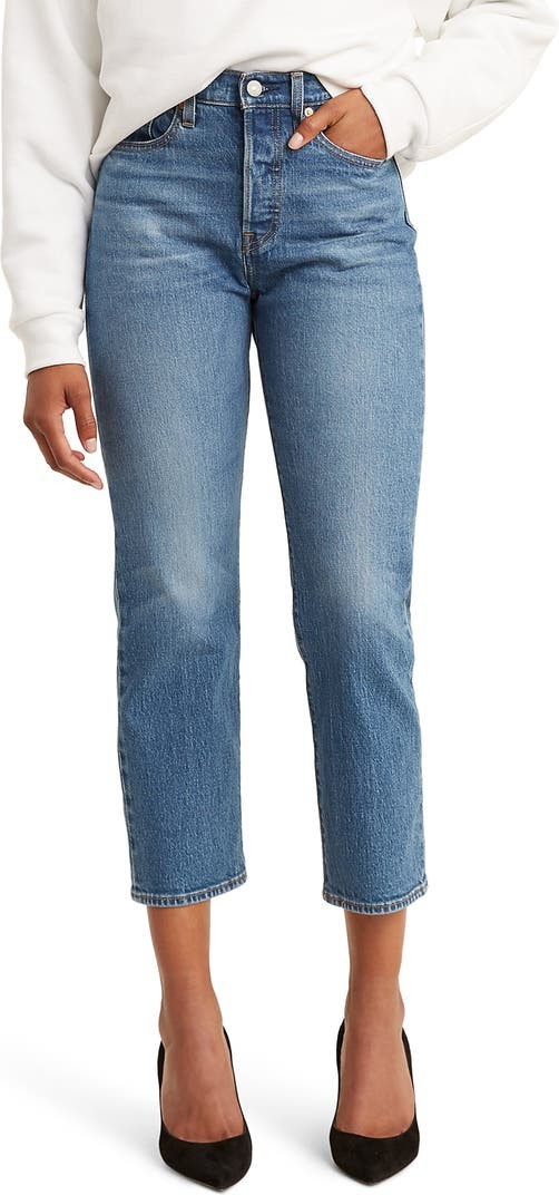 Wedgie High Waist Crop Straight Leg Jeans | Nordstrom