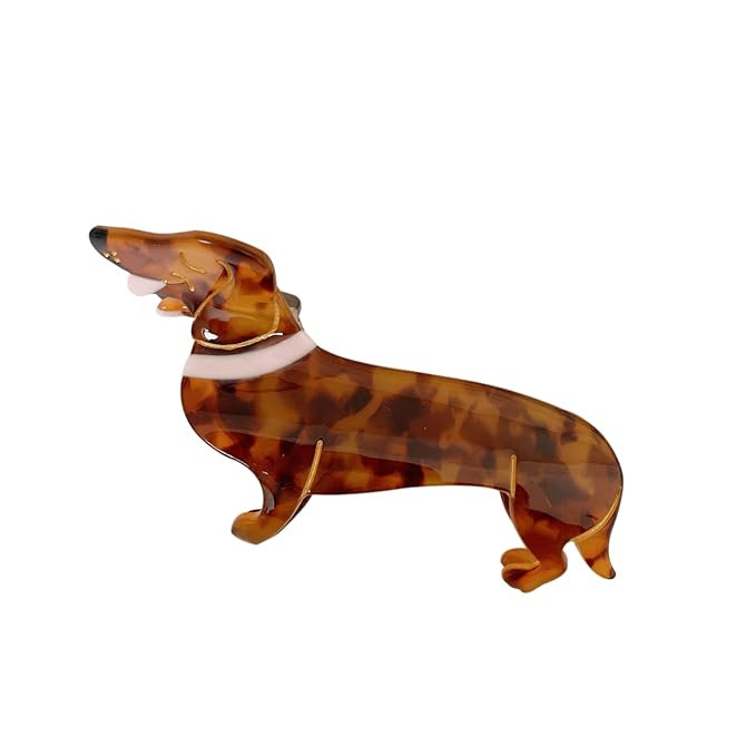 Dachshund Dog Hair Clips,Small Claw Clips for Girls,Acetate Hair Clips for Women,S10 | Amazon (US)