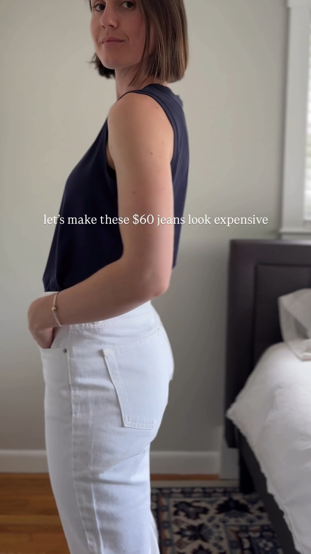 Absolutely OBSESSED with these @Quince white jeans for spring! They are the perfect pair of straight leg jeans and they’re only $60 ✨ I have them in a size 26 with the regular inseam 

Ootd | what I wore | white jeans outfit | spring outfit | Memorial Day outfit | summer outfit |

#LTKootd #LTKgrwm