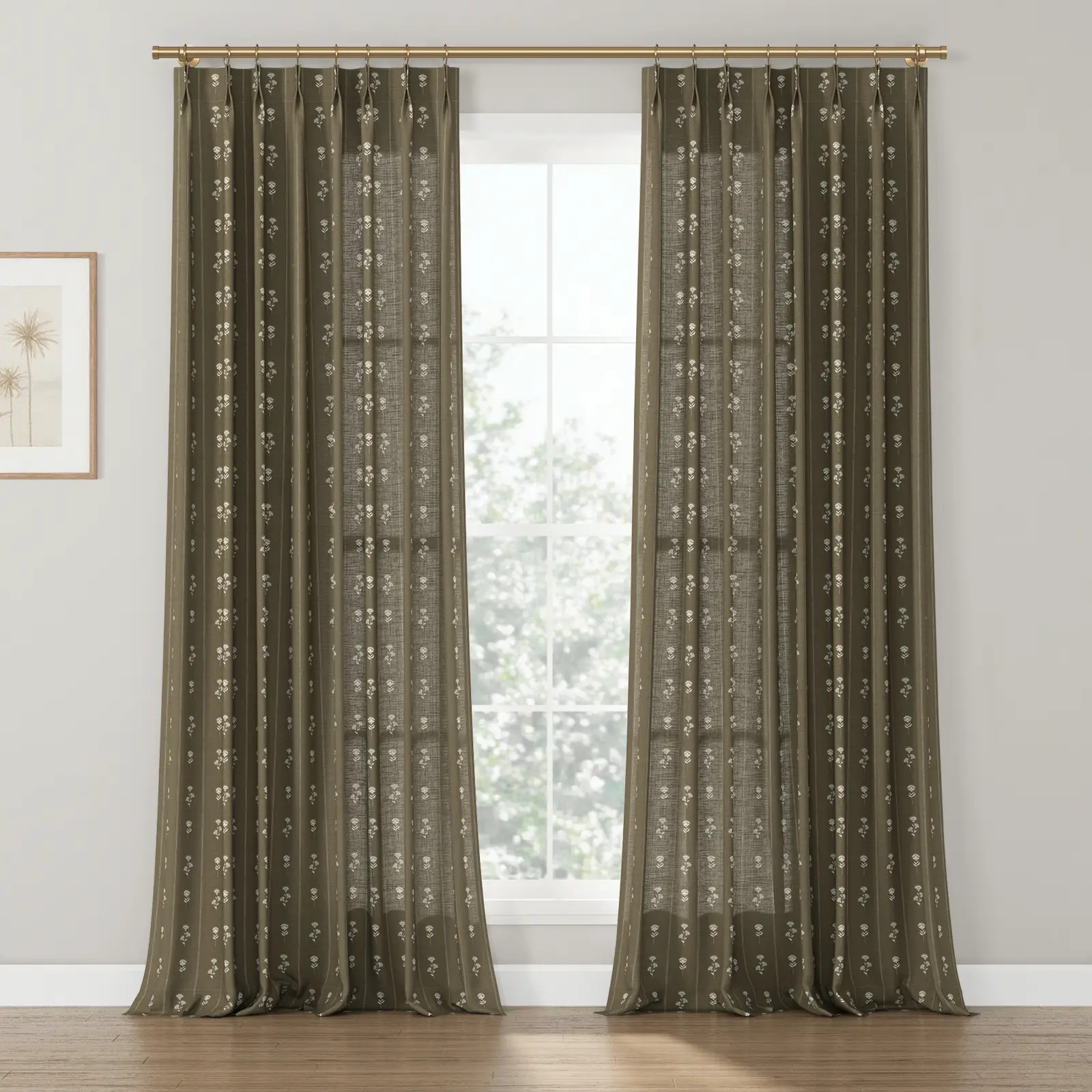 Jyll Mackie Pattern Cotton Drapery Pleated | TWOPAGES