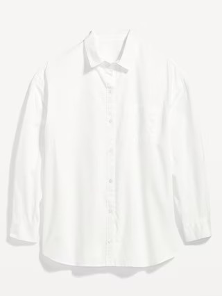 Oversized Button-Down Boyfriend Shirt | Old Navy (US)