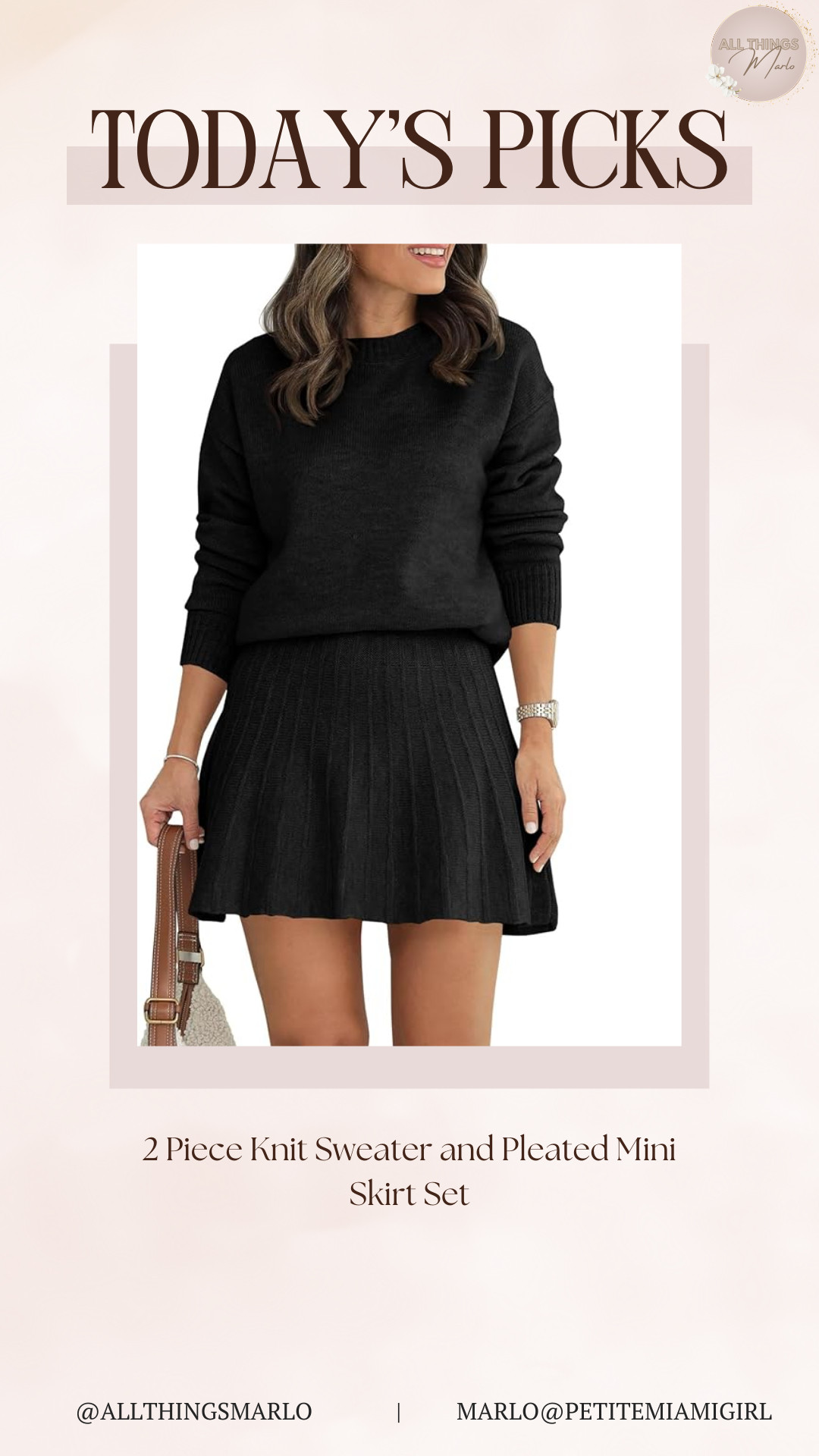 2 Piece Knit Sweater and Pleated Mini Skirt Set 

 #LTKootd #LTKSeasonal #LTKTravel