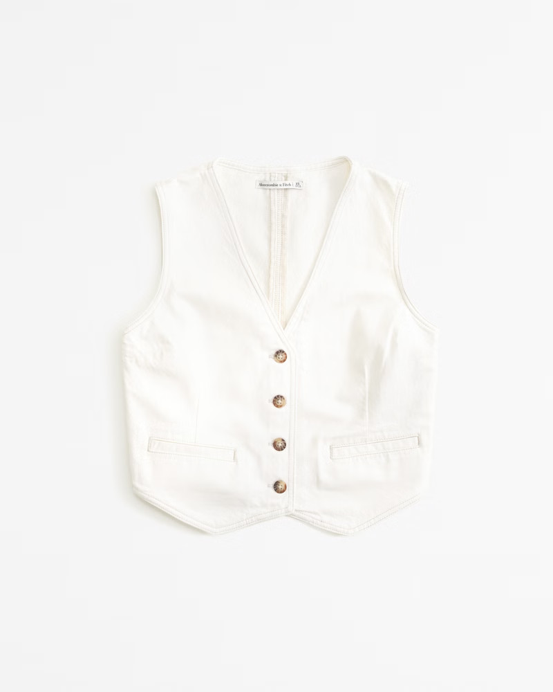 The A&F Mara Denim Vest | Abercrombie & Fitch (US)