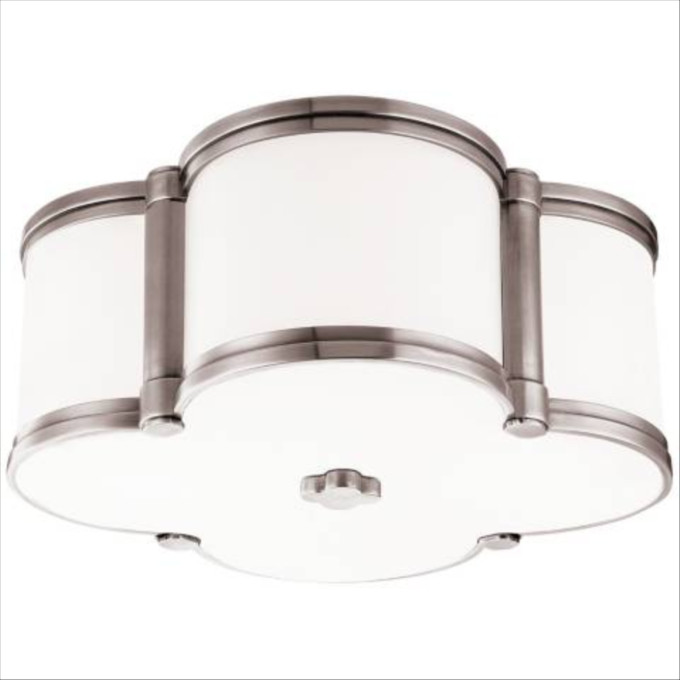 Click for more info about Hudson Valley Chandler 12 1/2"W Nickel Ceiling Light - #7Y573 | Lamps Plus