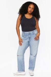 Plus Size Distressed Baggy Jeans | Forever 21 (US)