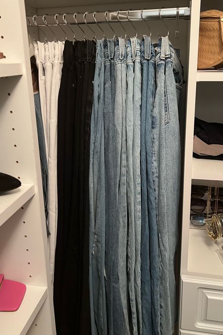 “S” hooks are the perfect way to hang jeans and jean shorts in your closet. Closet organization finds

#LTKfamily #LTKfindsunder50 #LTKhome
