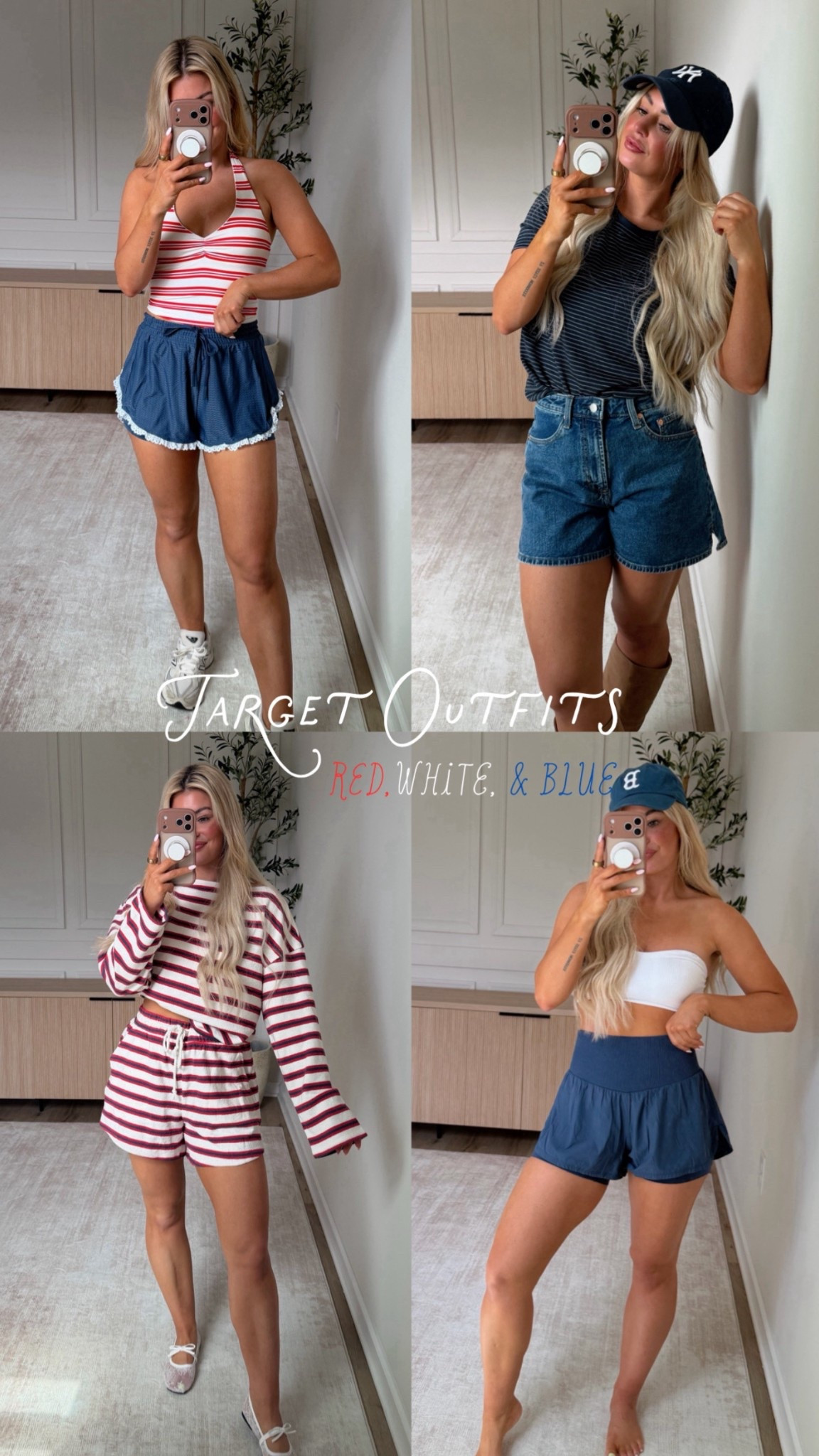 @Target red white and blue outfits are amazing!!! 🇺🇸 wearing a size small in everything. Jean shorts size 4! 

#targetpartner #target

#LTKmomlife #LTKFestival #LTKootd