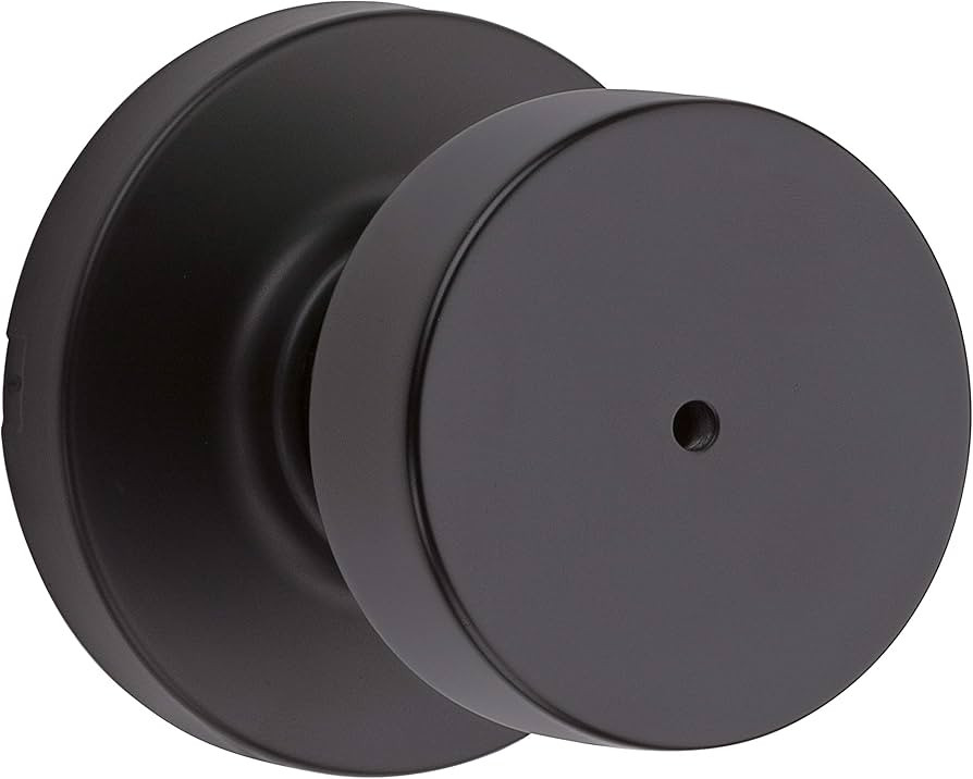 Kwikset 97300-935 Pismo Door Knob, Round, Matte Black | Amazon (US)