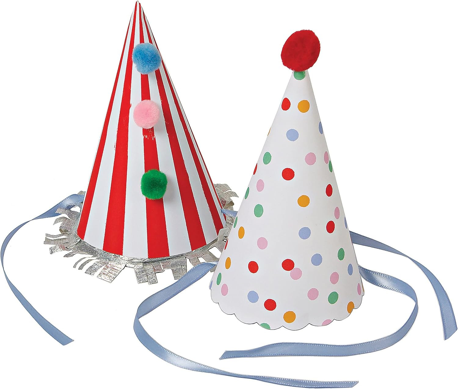 Meri Meri, Spots & Stripes Party Hats, Birthday, Party Decorations | Amazon (US)