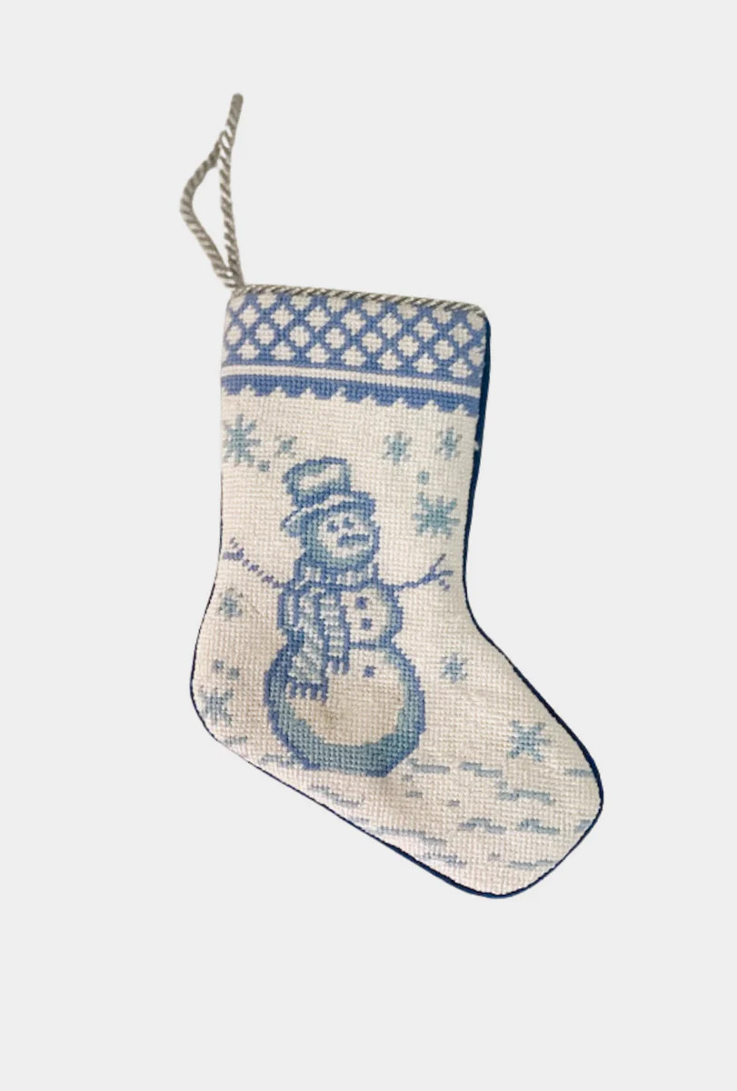 Limited Edition: Pearly Gates Designs: Friendly Frosty in Toile | Bauble Stockings