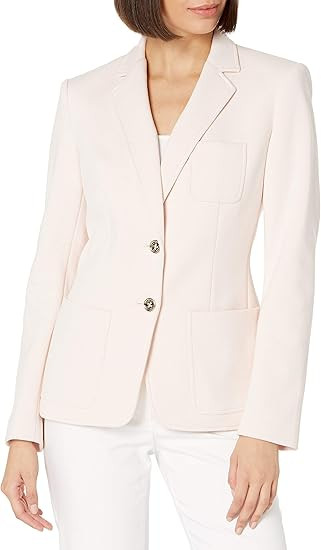 Tommy Hilfiger Women's Classic Two Button Blazer | Amazon (US)