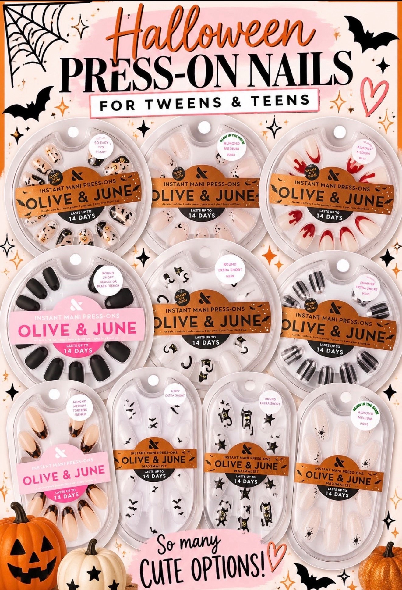 Halloween press-on nails