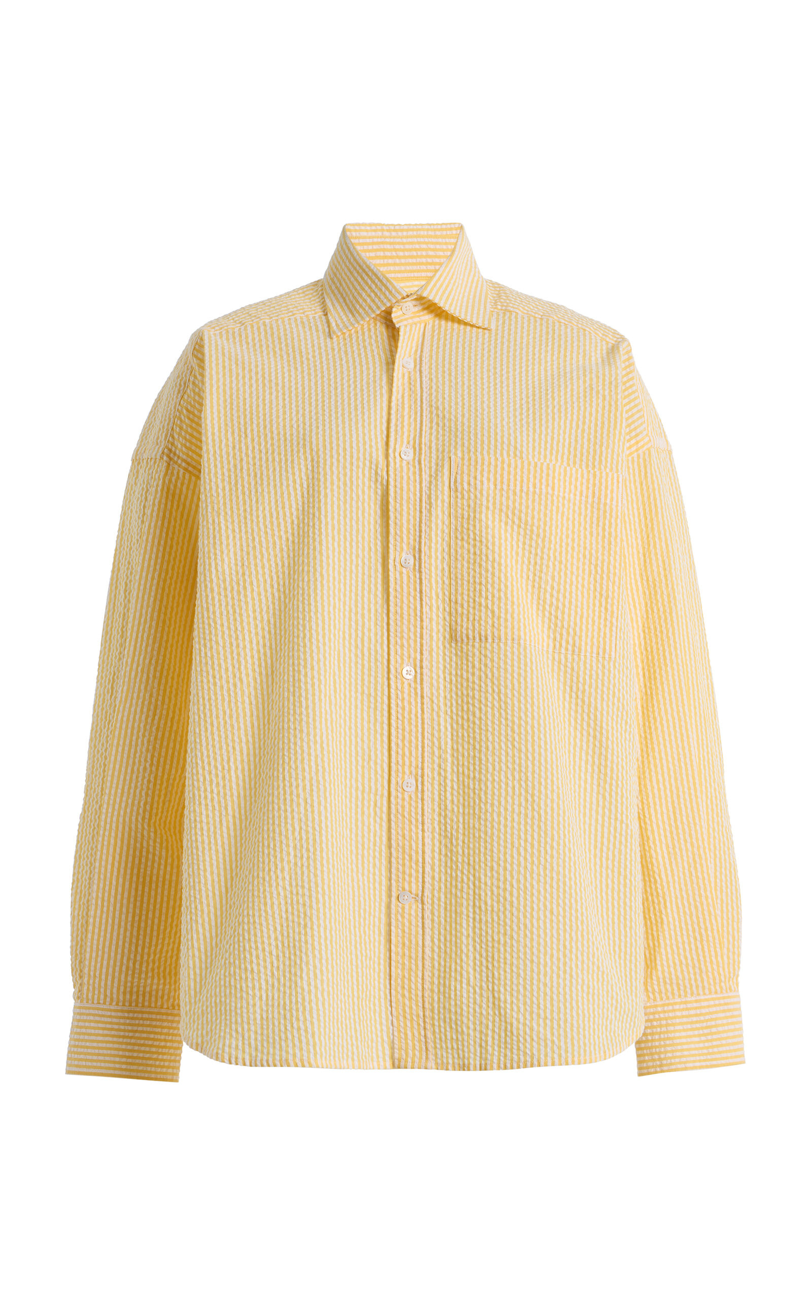 Exclusive The Weekend Striped Cotton Seersucker Shirt | Moda Operandi (Global)
