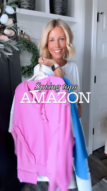 Comment for links!!! These @amazon tops are seriously some of my all time favs!!! I love the color options and they transition so good into the warmer months!!!!
⬇️⬇️⬇️
Tops wearing size small (run oversized)
Jeans size 6

#LTKfindsunder50 #LTKSeasonal #LTKstyletip