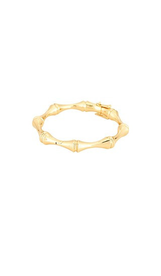Eddie Borgo Bambu Bangle Bracelet in Metallic Gold. | Revolve Clothing (Global)