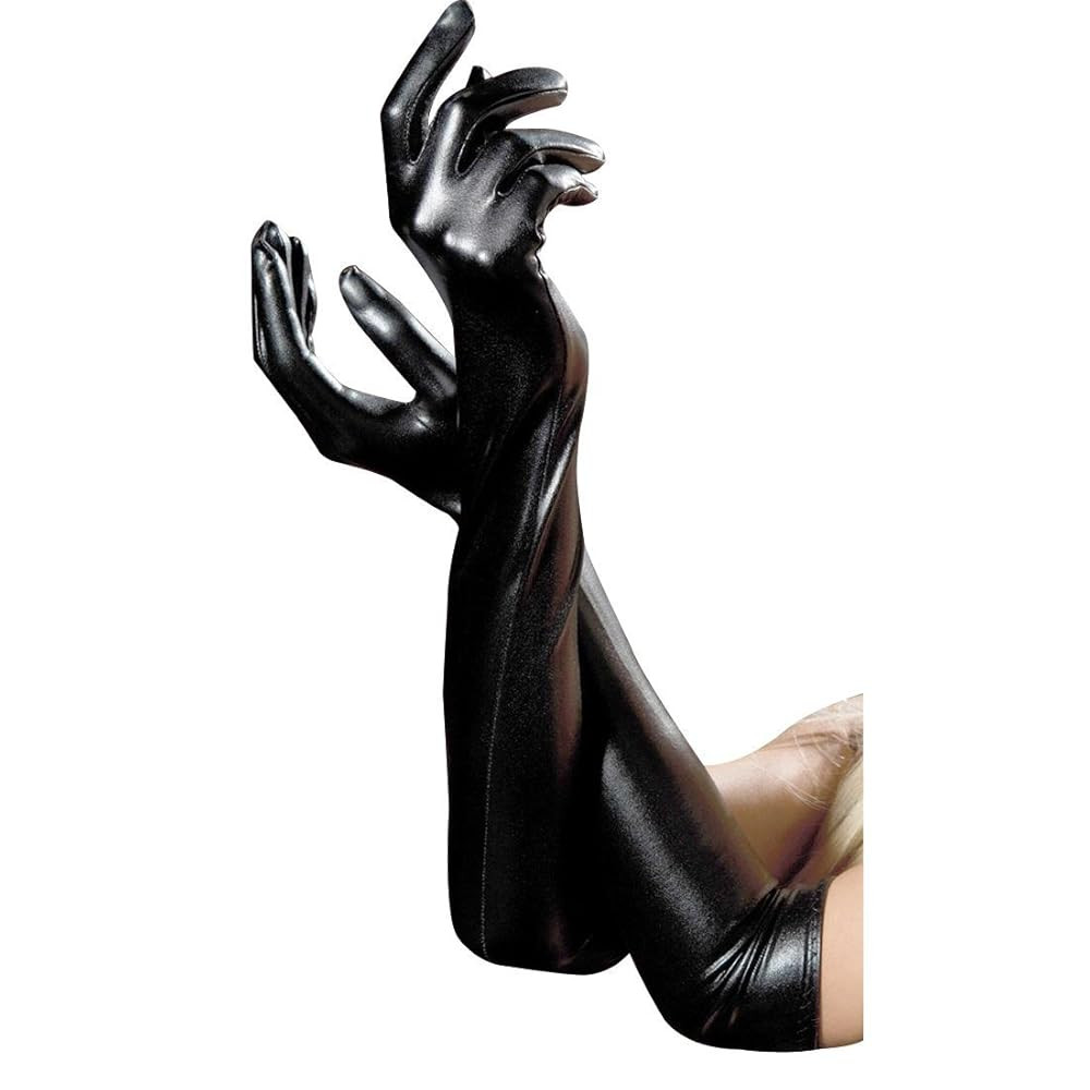 53cm/21in Women's Faux Leather Adult Long Gloves Party Patent Sexy Elegant Gloves | Amazon (US)