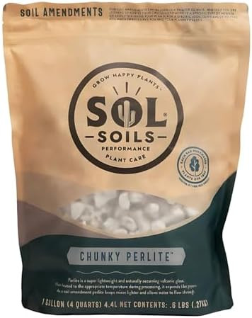 Chunky Perlite for Plants - Lightweight, All-Natural Volcanic Glass Soil Amendment to Improve Dra... | Amazon (US)