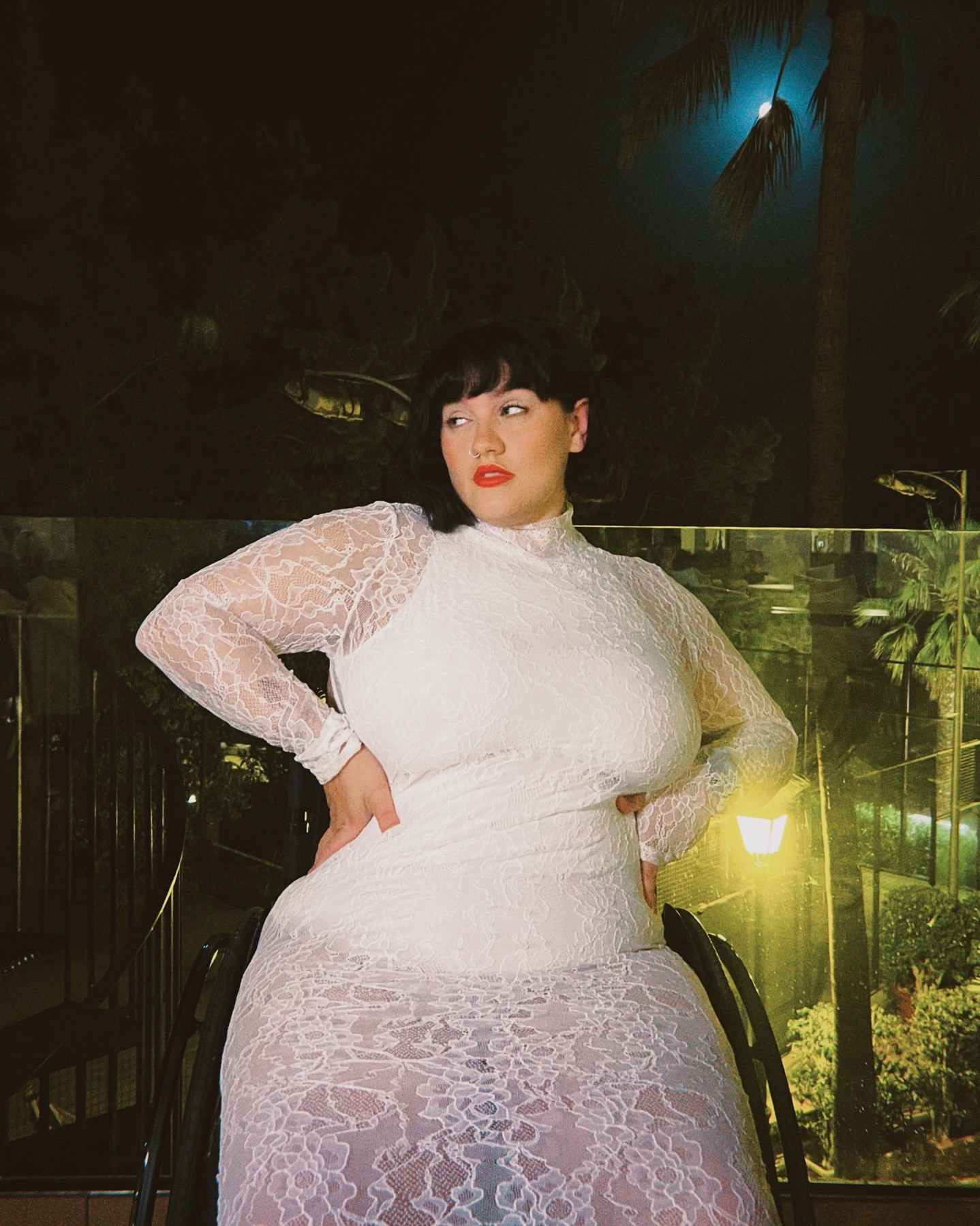 White lace midi dress with open back 🤍

#LTKcurves #LTKsale #LTKpartywear