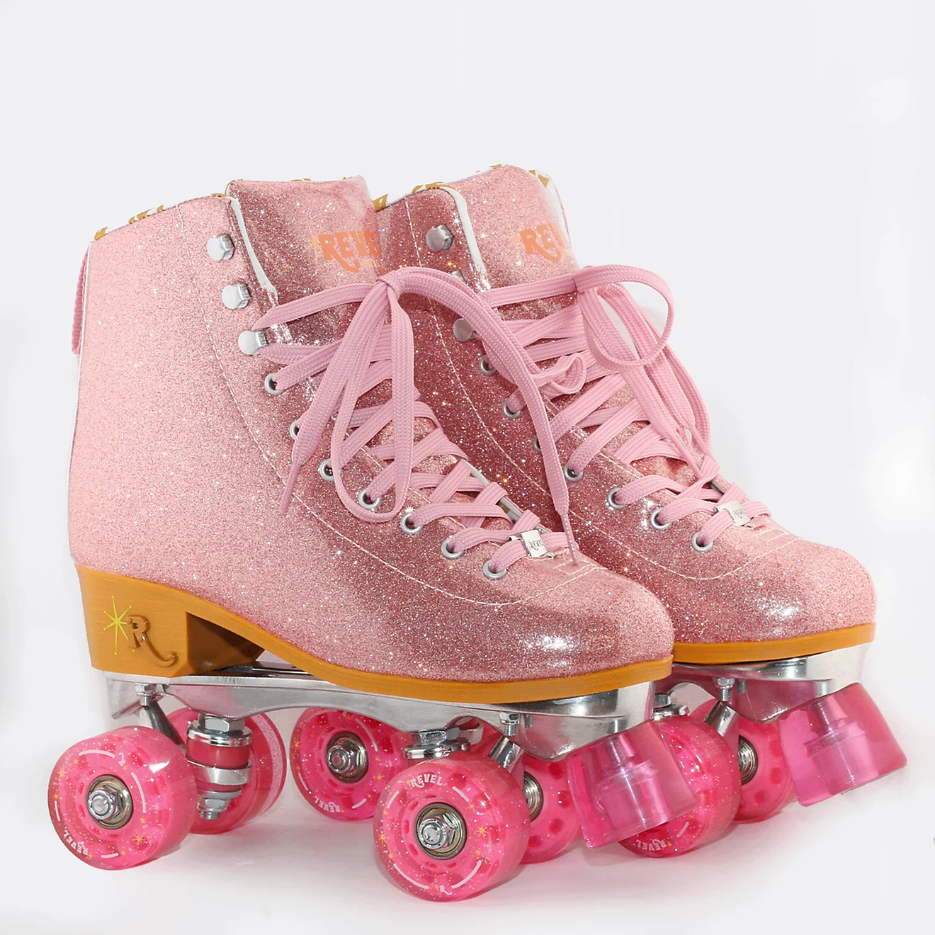 Revel Adults' Cotton Candy Glitter Quad Skates | Academy Sports + Outdoors