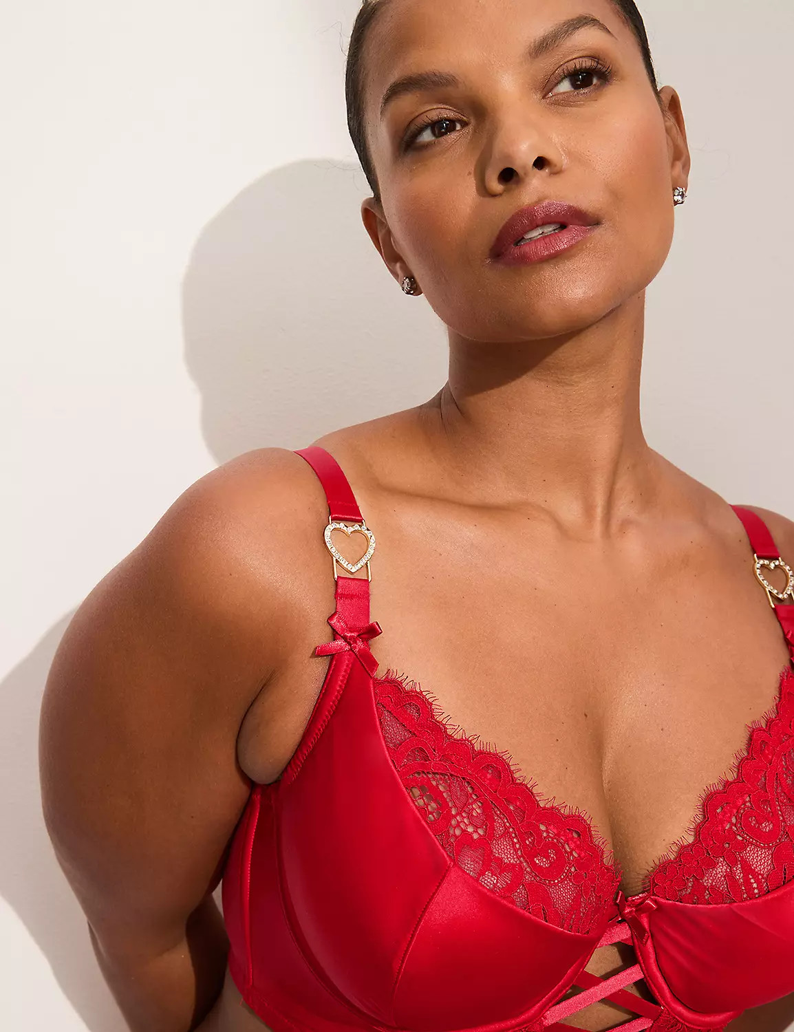 Satin French Balconette Longline Bra | Lane Bryant (US)