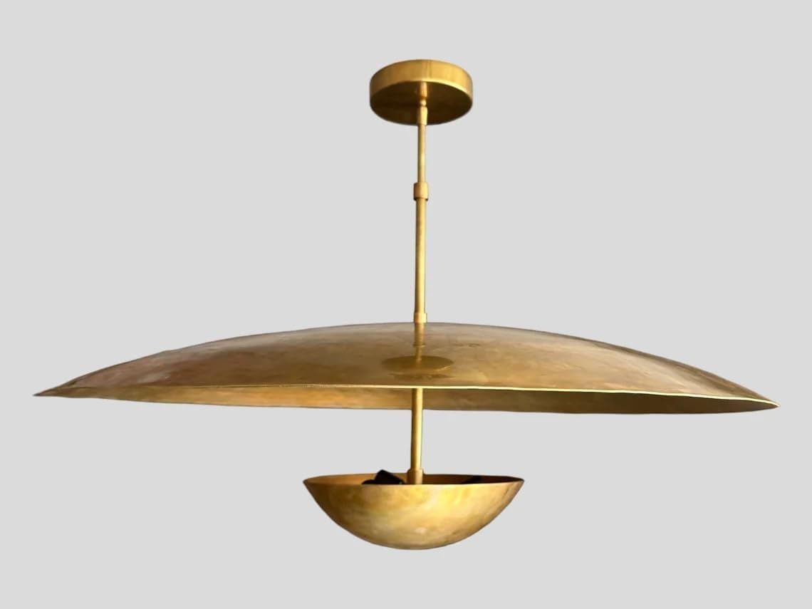 3 Light Ceiling Flush Mount Fixture Pendant Light Mid Century Modern Brass Sputnik Chandelier Lig... | Amazon (US)