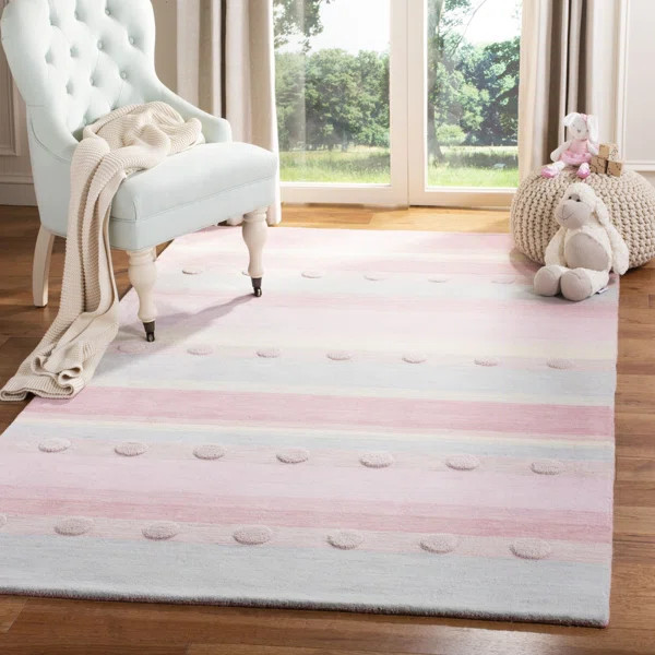 Gosselin Striped Handmade Hand Loomed Wool Rug | Wayfair North America