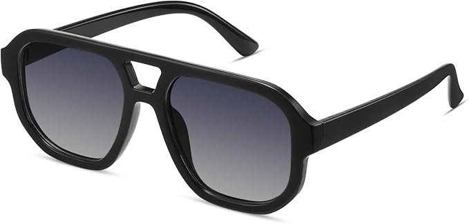 livho Trendy Polarized Square Aviator Sunglasses Women Men Square Eyewear Frame, Retro Sun Glasse... | Amazon (US)