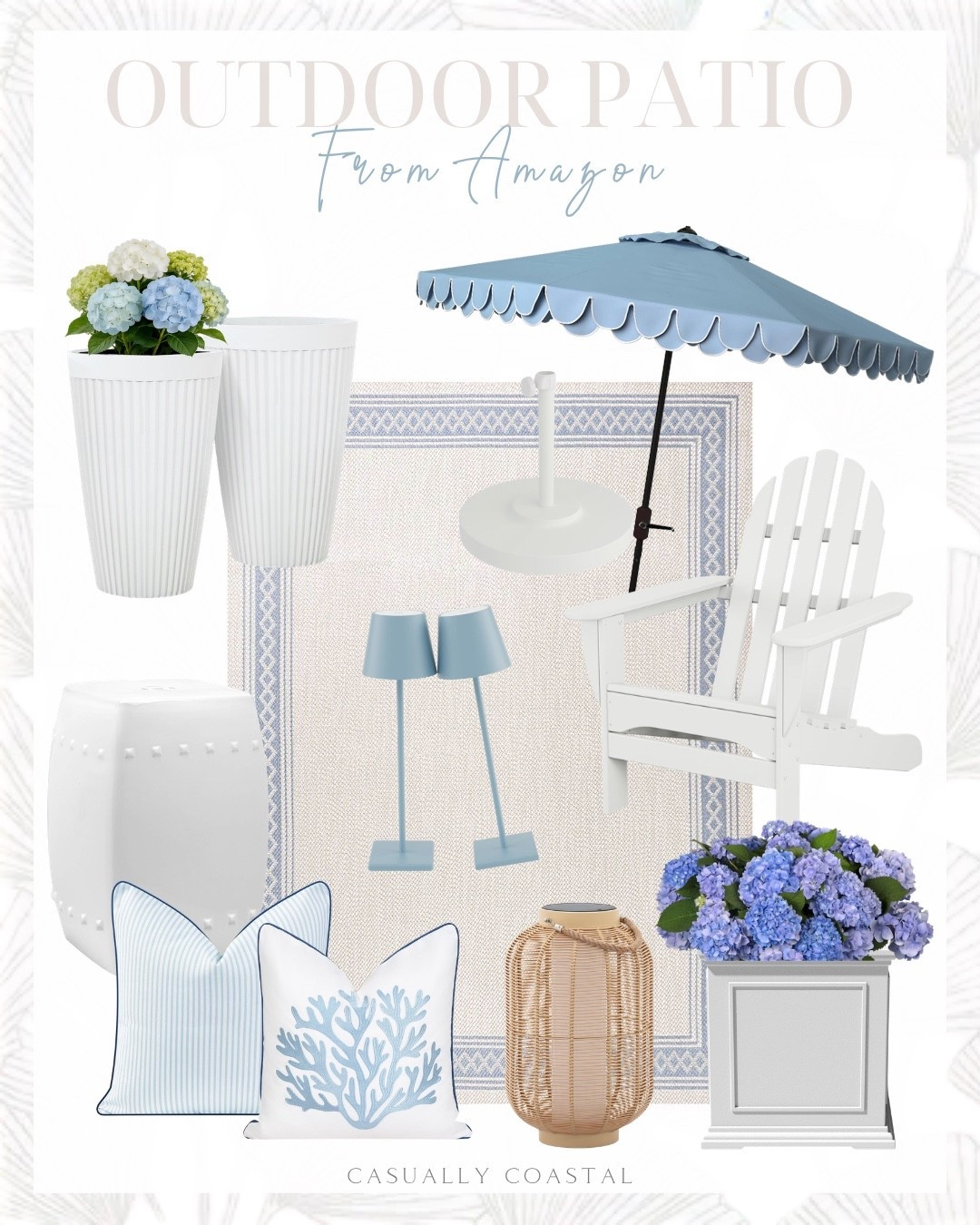 Outdoor Patio From Amazon

Amazon patio decor, Amazon patio furniture, coastal patio, coastal rug, Amazon rug, coastal chair, coastal umbrella, coastal pillow covers, Amazon pillow covers, indoor outdoor area rug, blue and cream area rug, rug for patio, patio rug, classic outdoor Adirondack chair, cube plastic planter, Amazon planter, 20” tall planters, fluted outdoor pot, 9 foot outdoor patio umbrella, blue umbrella, umbrella weighted base, rechargeable LED table lamp, blue lamps, outdoor table lamps, striped pillow covers, outdoor pillow cover, throw pillow cover, rattan lantern, coastal lantern, waterproof LED outdoor string lights, pillow inserts, outdoor tank holder, lightweight concrete tank table 

#LTKSeasonal #LTKHome