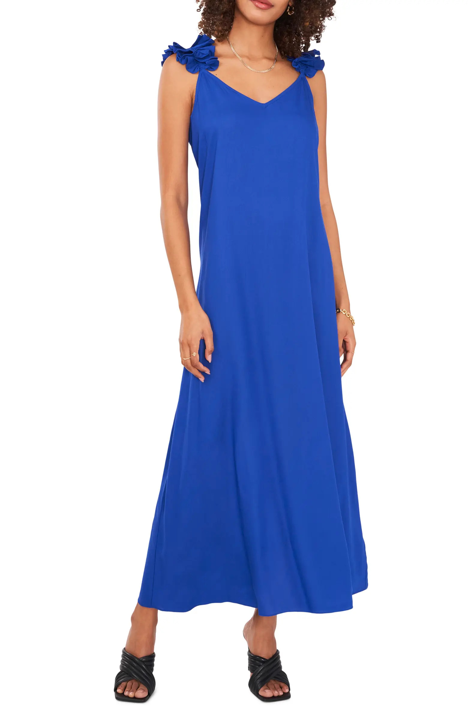 Vince Camuto Ruffle Sleeveless Dress | Nordstrom | Nordstrom