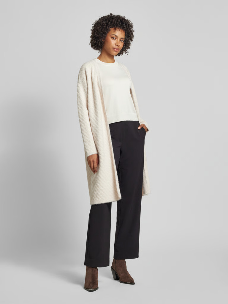 Longcardigan mit gerippten Abschlüssen in beige | Peek & Cloppenburg* Düsseldorf DE