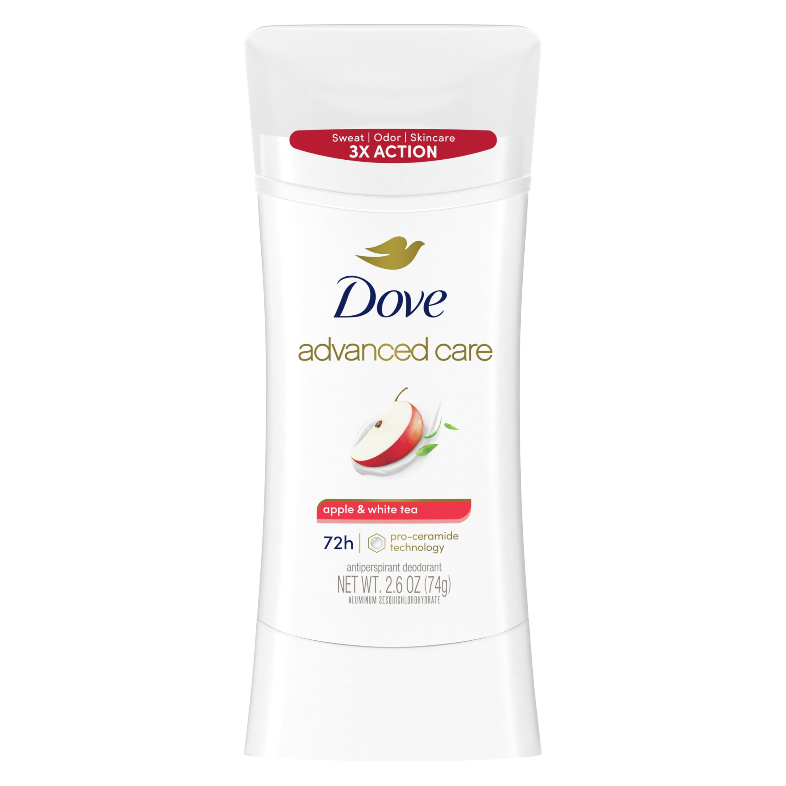 Dove Advanced Care Antiperspirant Deodorant Stick Apple & White Tea to Help Repair Skin Barrier A... | Amazon (US)