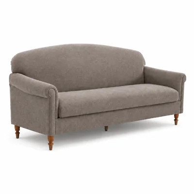 Classic Style Curved Back and Supportive Cushion Chenille Upholstered Loveseat Sofa for Living Room Reading Corner Guest Room and Apartment | Wayfair North America