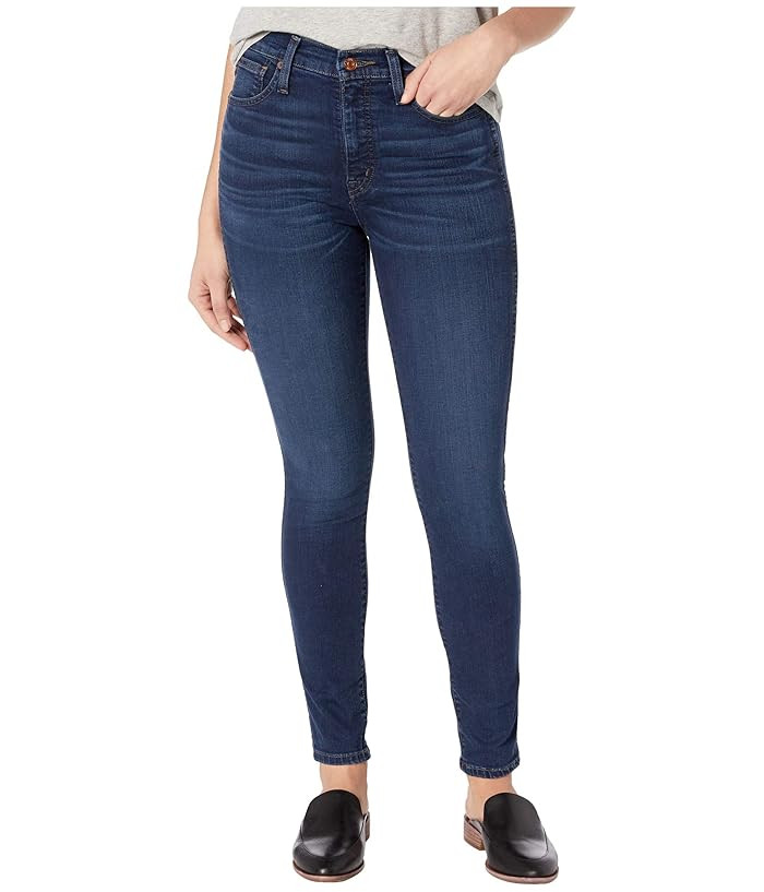 Madewell 10 High-Rise Skinny Jeans in Hayes (Hayes Wash) Women's Shorts | Zappos