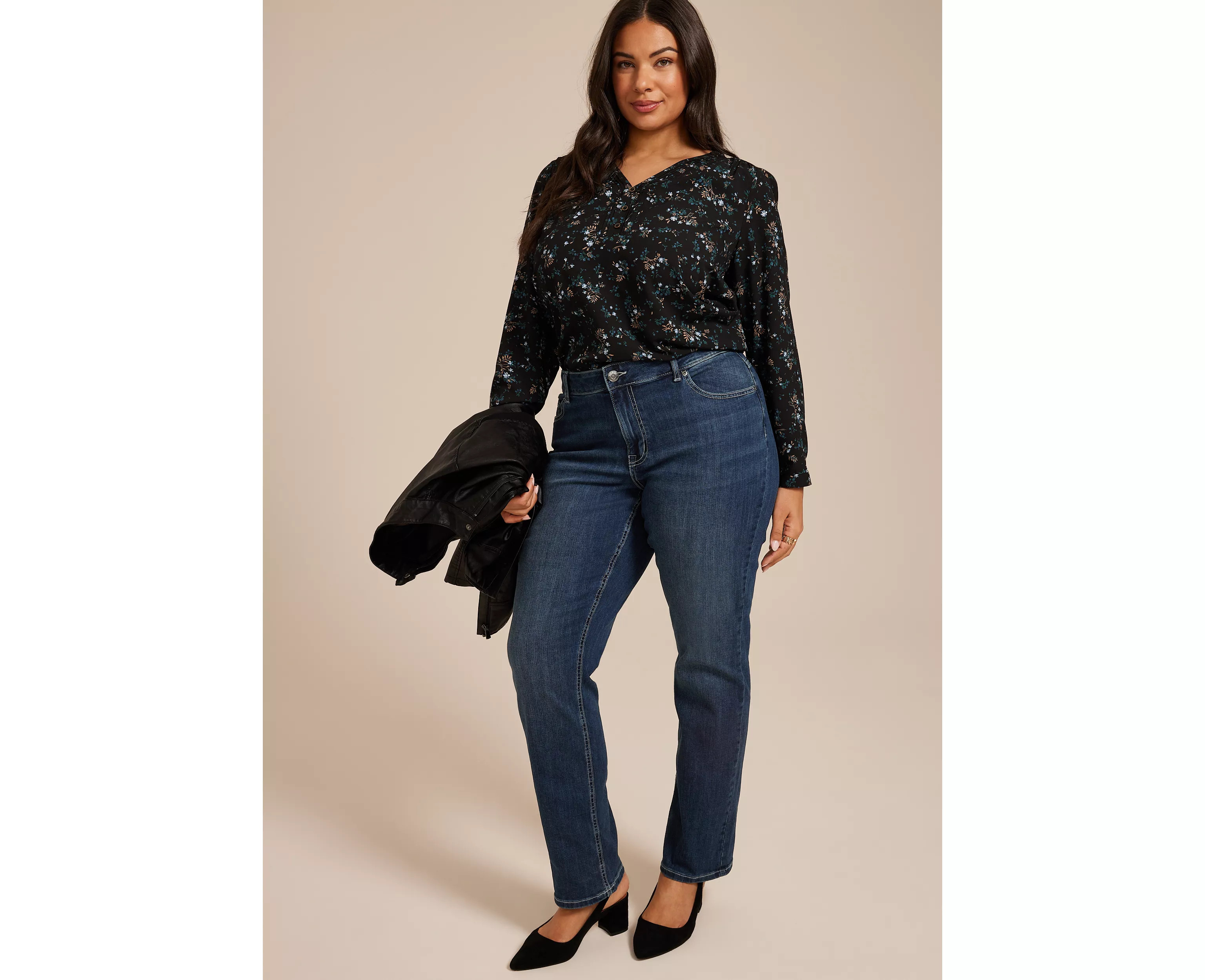 Plus Size m jeans by maurices\u2122 Classic Straight Curvy High Rise Jean | maurices | Maurices