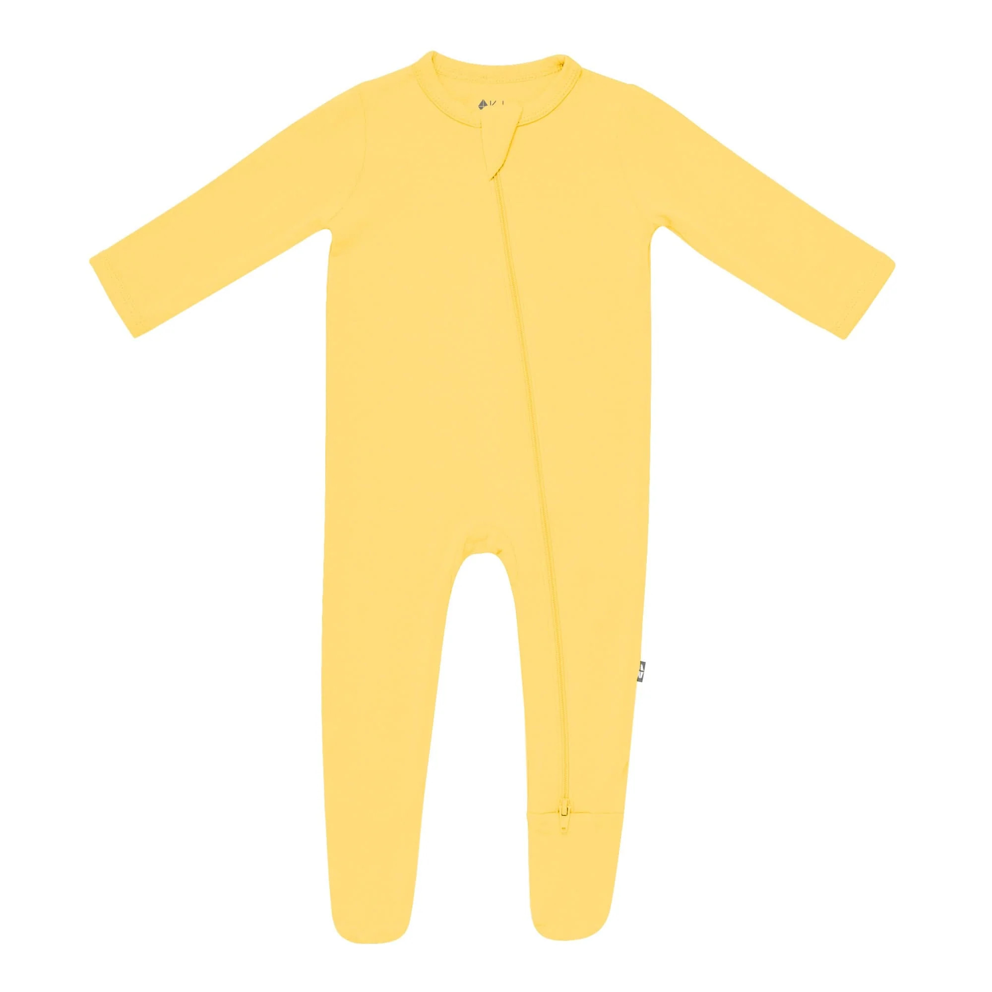 Zippered Footie in Butter | Kyte BABY