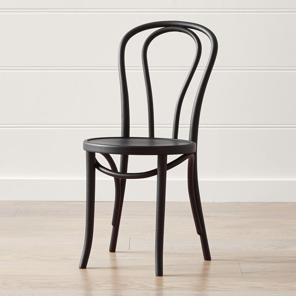 Vienna Matte Black Dining Chair | Crate & Barrel
