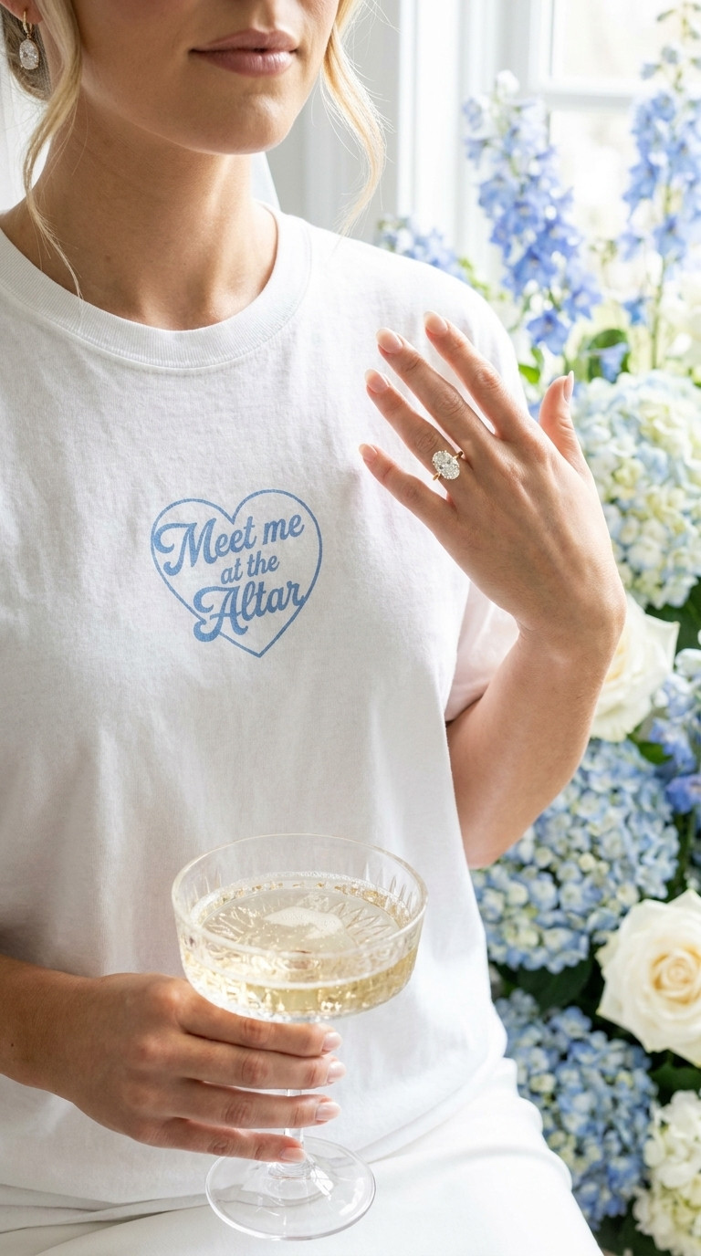 🩵 Meet me at the altar... but first, coffee.

A little something blue for your bridal era. This vintage-inspired tee is perfect for wedding planning days, bachelorette weekends, getting ready on your wedding morning, or packing for your honeymoon. The soft blue heart gives it the sweetest timeless feel.

✨ Comfort Colors oversized tee
🩵 Vintage-inspired graphic
💍 Made for every bride-to-be

#MeetMeAtTheAltar #SomethingBlue #BrideStyle #BrideToBe #BridalFashion #WeddingMorning #WeddingWeekend #BrideShirt #WeddingPlanning #BridalOutfit #ComfortColors #BrideAesthetic #LTKWedding #LTKFashion #BridalInspo 

 