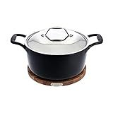 All-Clad Cast Iron Deep Skillet with Acacia Trivet 10 Inch Induction Oven Broil Safe 650F Pots and P | Amazon (US)