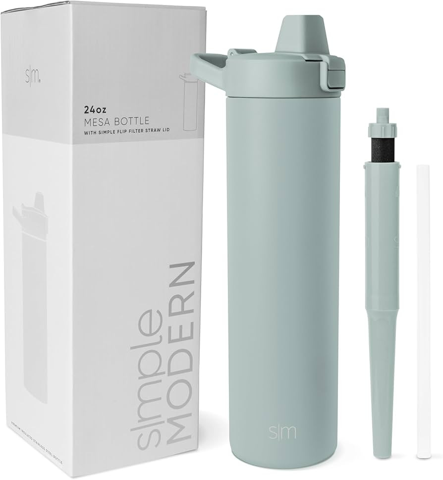 Simple Modern Filtered Water Bottle | Insulated Stainless-Steel Carbon Filter Travel Water Bottle... | Amazon (US)