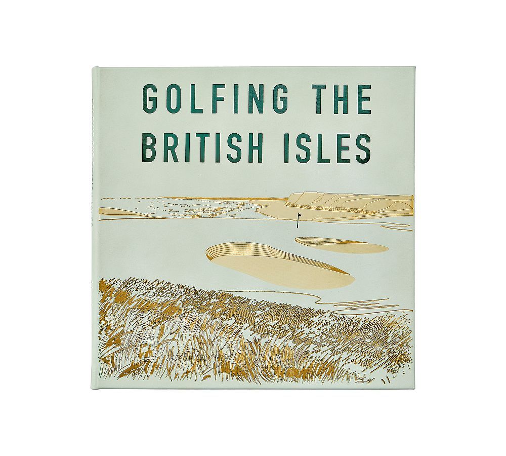 Golfing The British Isles Leather-Bound Book | Pottery Barn (US)