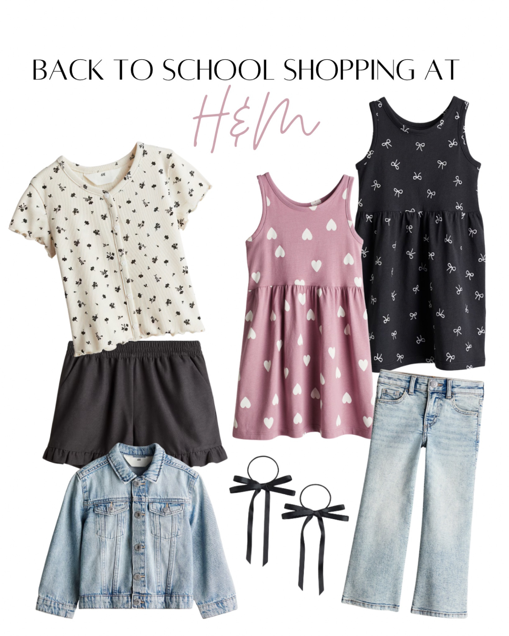 Back to school shopping for my 7 year old at H&M. Back to school shopping. H&M back to school. Summer to fall. Girl jeans. Girl dresses. Bow trend. Kids denim 

#LTKFamily #LTKKids #LTKBacktoSchool