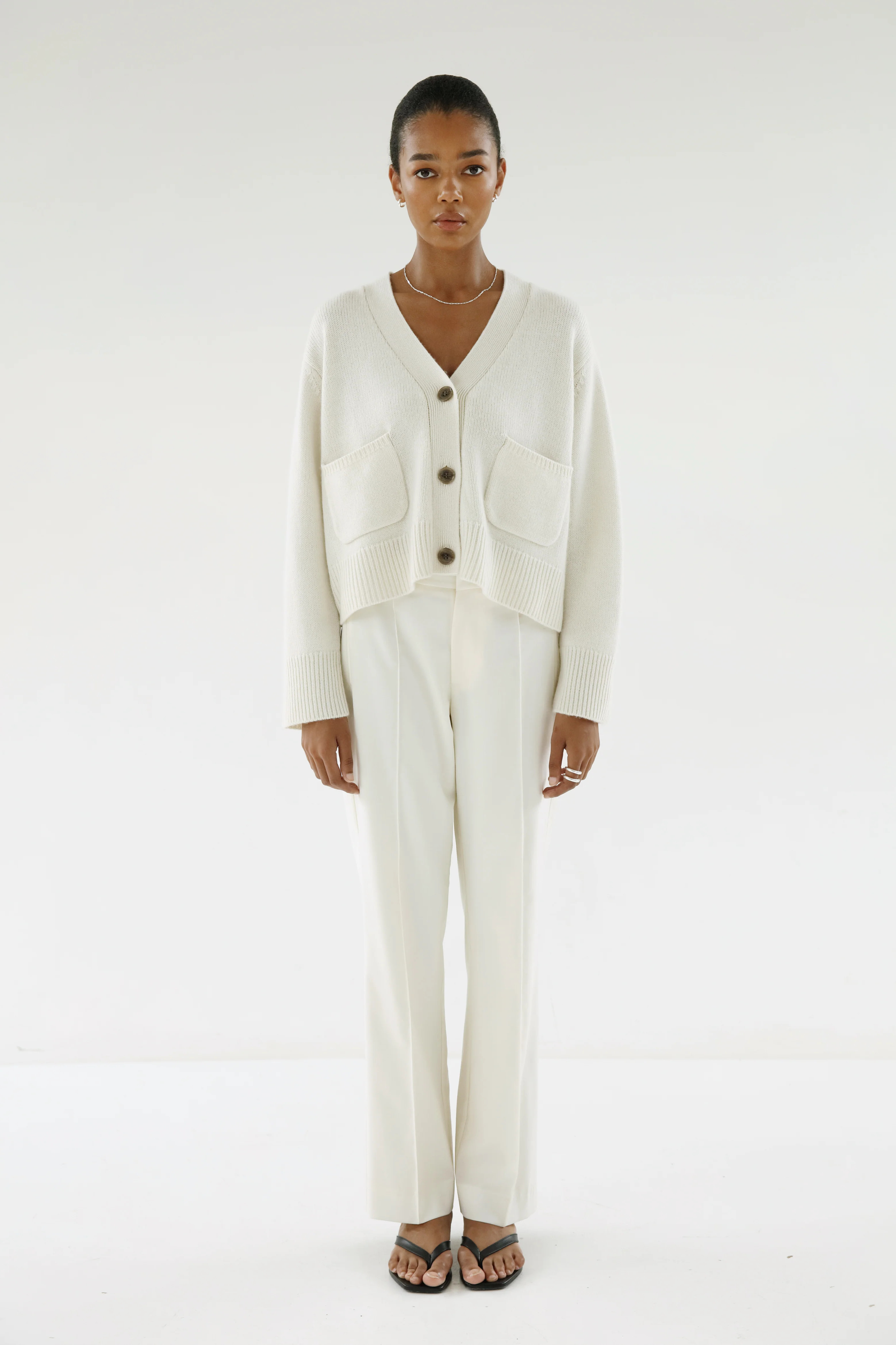 Beja Cardigan, cream | Almada Label