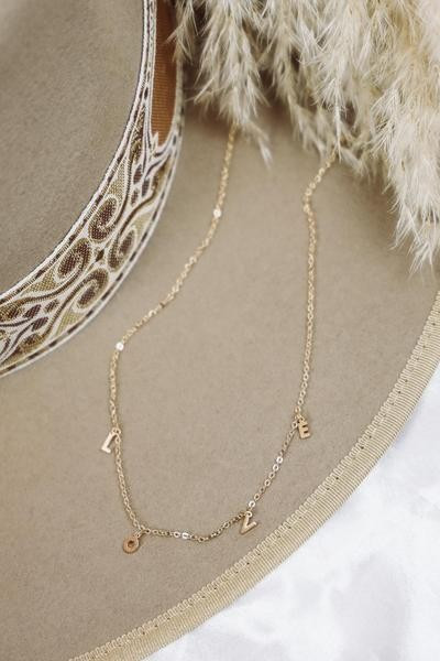Love Necklace - Gold | Hazel and Olive