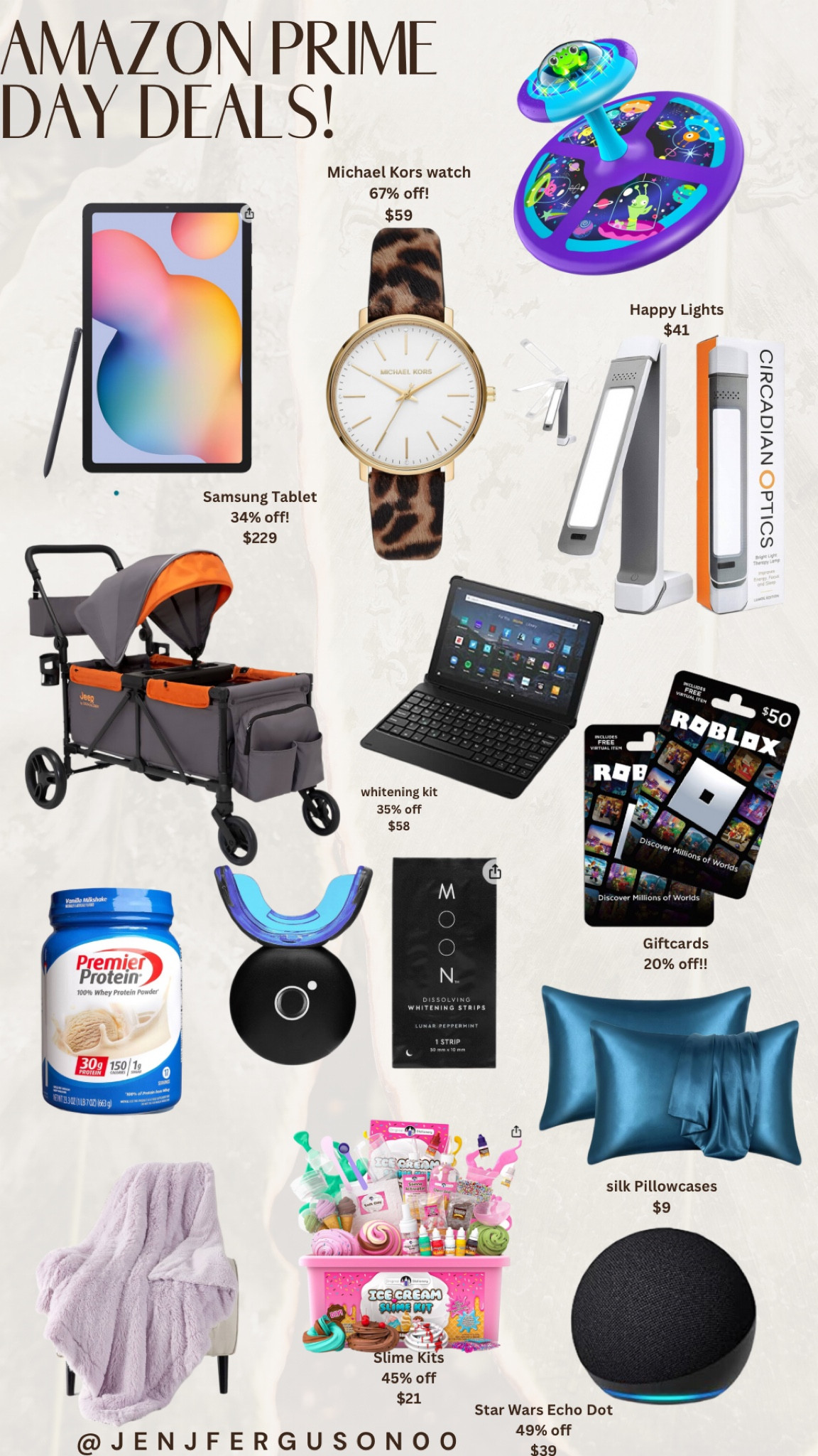 More Amazon Prime Day deals I’ve selected specifically for you! Up to 50% off on so many things. Even gift cards are 20% off!!
I use the teeth whitening kit and love it! I linked items for dad, mom, kids, friends, pets, etc. Happy shopping, fam and thank you for trusting me with your purchases!!!🥰💗🫶🏼🥳

#LTKHoliday #LTKxPrime #LTKGiftGuide